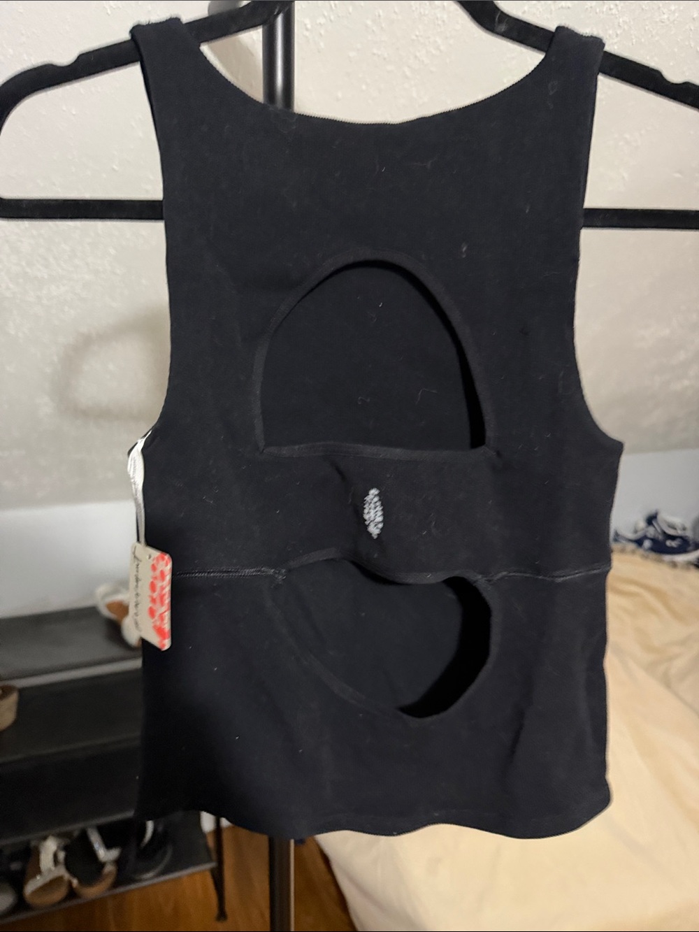 Black Women's Ribbed Tank Top - Brand: - Picture 2 of 3